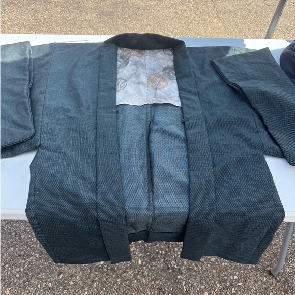 Dark Green Kimono Jacket - Picture 1 of 2